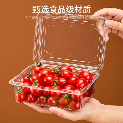 水果包装盒500克带盖塑料盒子
