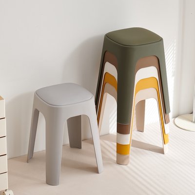 特厚加厚塑料凳子叠放防滑稳固