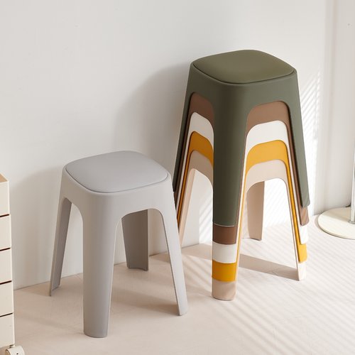 特厚加厚塑料凳子叠放防滑稳固