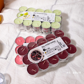 宜家洛兹法格香薰蜡烛无烟生日浪漫烛光晚餐婚礼圆形玻璃蜡烛精油