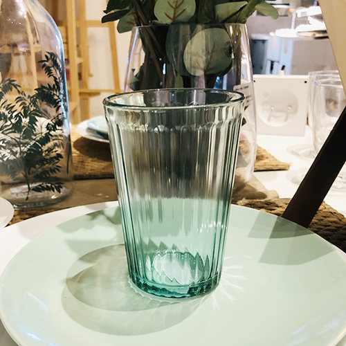 IKEA宜家瓦达恩情侣平底玻璃杯