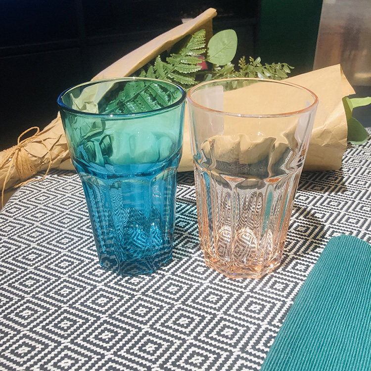 宜家博克尔杯子钢化玻璃透明杯子喝水杯茶水果汁啤酒牛奶杯平底杯