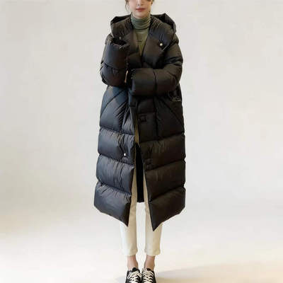 轻奢云朵泡芙连帽显瘦白鹅绒服女