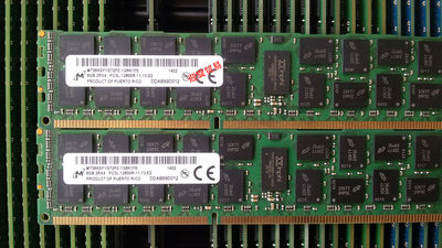 原厂MT镁光8G 2RX4 PC3L-12800R DDR3 1600 REG ECC服务器内存条