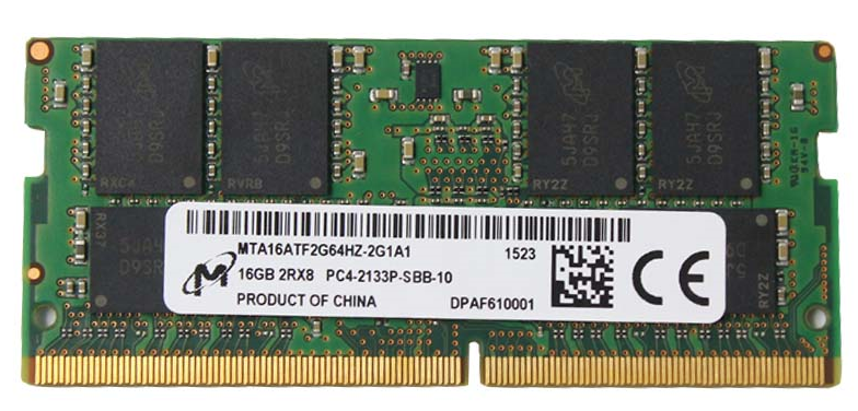 镁光16G 2RX8 PC4-2133P DDR4 MTA16ATF2G64HZ-2G1A1笔记本内存条