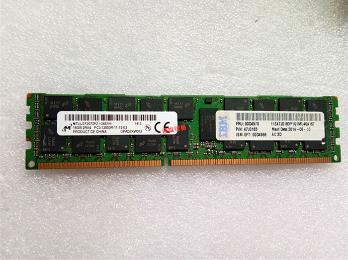 IBM X3650M2 X3650M3 X3650M4服务器内存16G 1600 ECC REG 电脑硬件/显示器/电脑周边 内存 原图主图