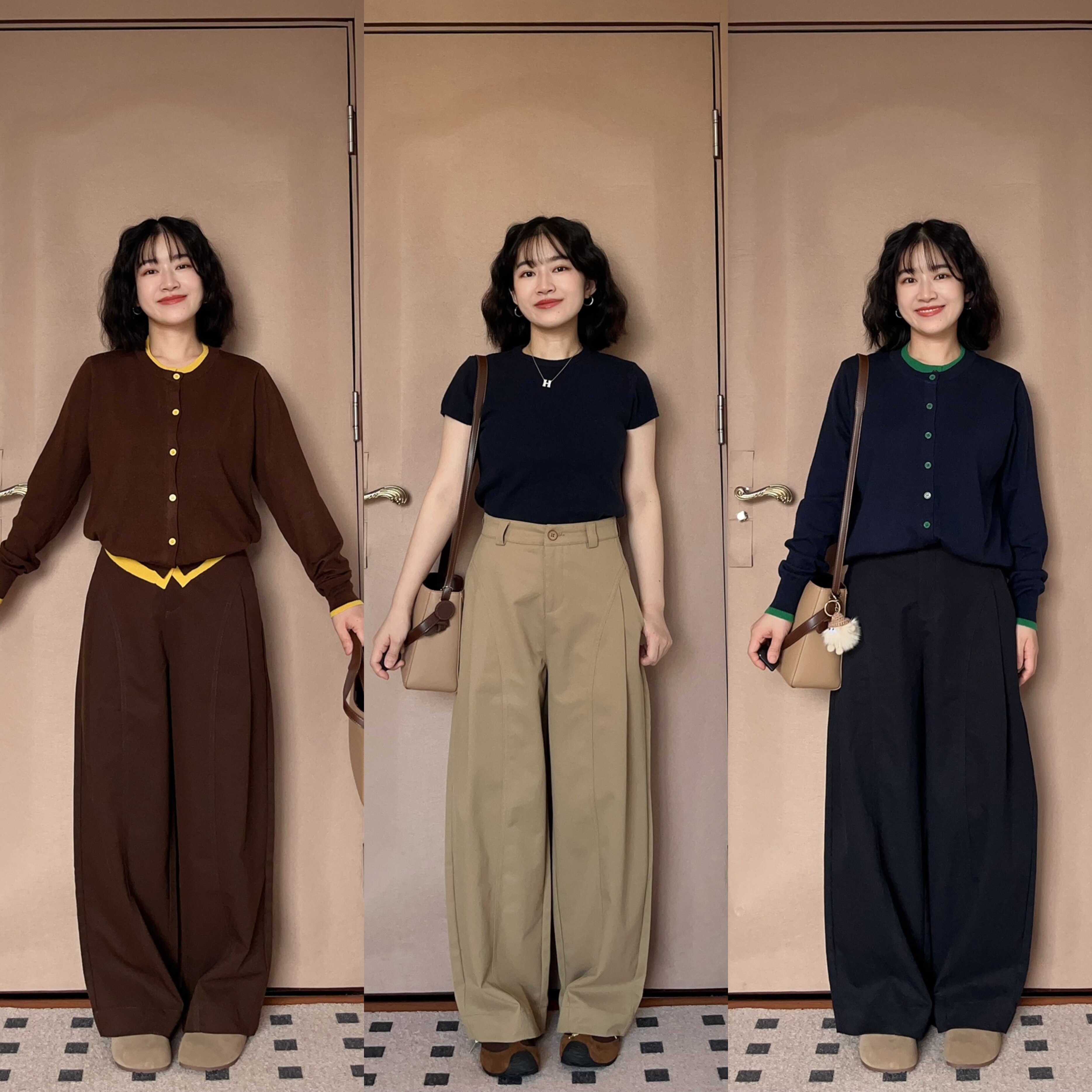 卡其色阔腿裤女2026年秋季新款韩版高腰显瘦垂感时尚休闲弯刀裤子