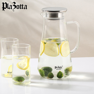 德国Plazotta家用玻璃凉水壶冷水壶大容量凉水杯耐冷热凉开水壶
