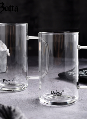 德国plazotta牛奶杯早餐杯家用儿童微波炉可加热玻璃杯高硼硅