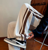 子男款 秋冬季 高街vibe垂感潮牌直筒美式 灯芯绒运动裤 加绒休闲长裤