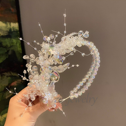高级感超仙琉璃花瓣发箍