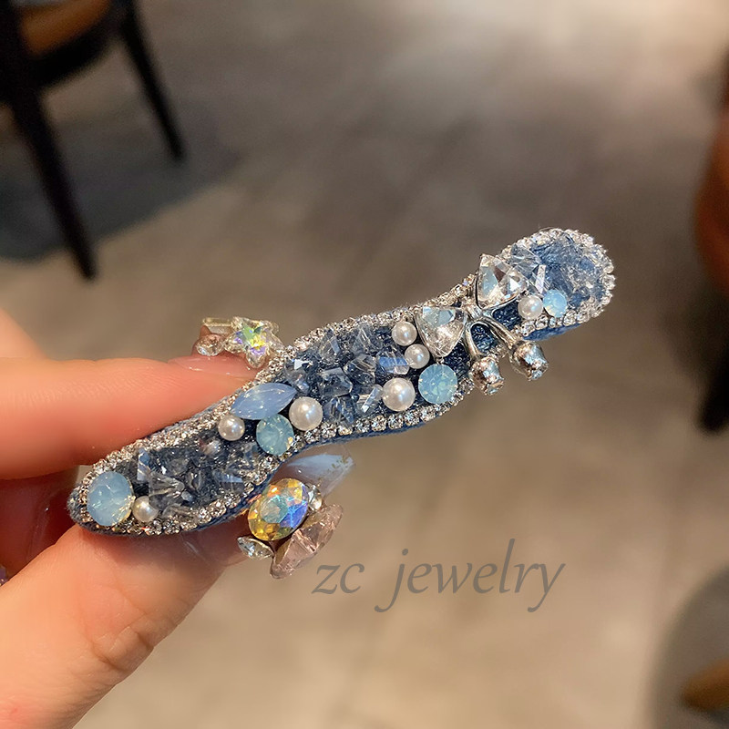 海蓝蓝~新款闪钻重工水晶领结边夹女高级感甜美侧边碎发夹发卡,饰品/流行首饰/时尚饰品新,发饰,淘宝优惠券,粉丝福利购,淘宝优惠卷