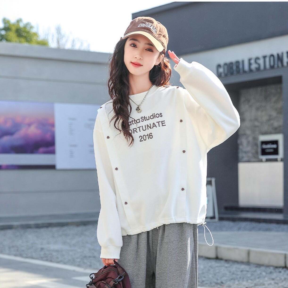 儿童卫衣女童春秋童装圆领长袖衫女全棉打底衫中大童青少年衣服
