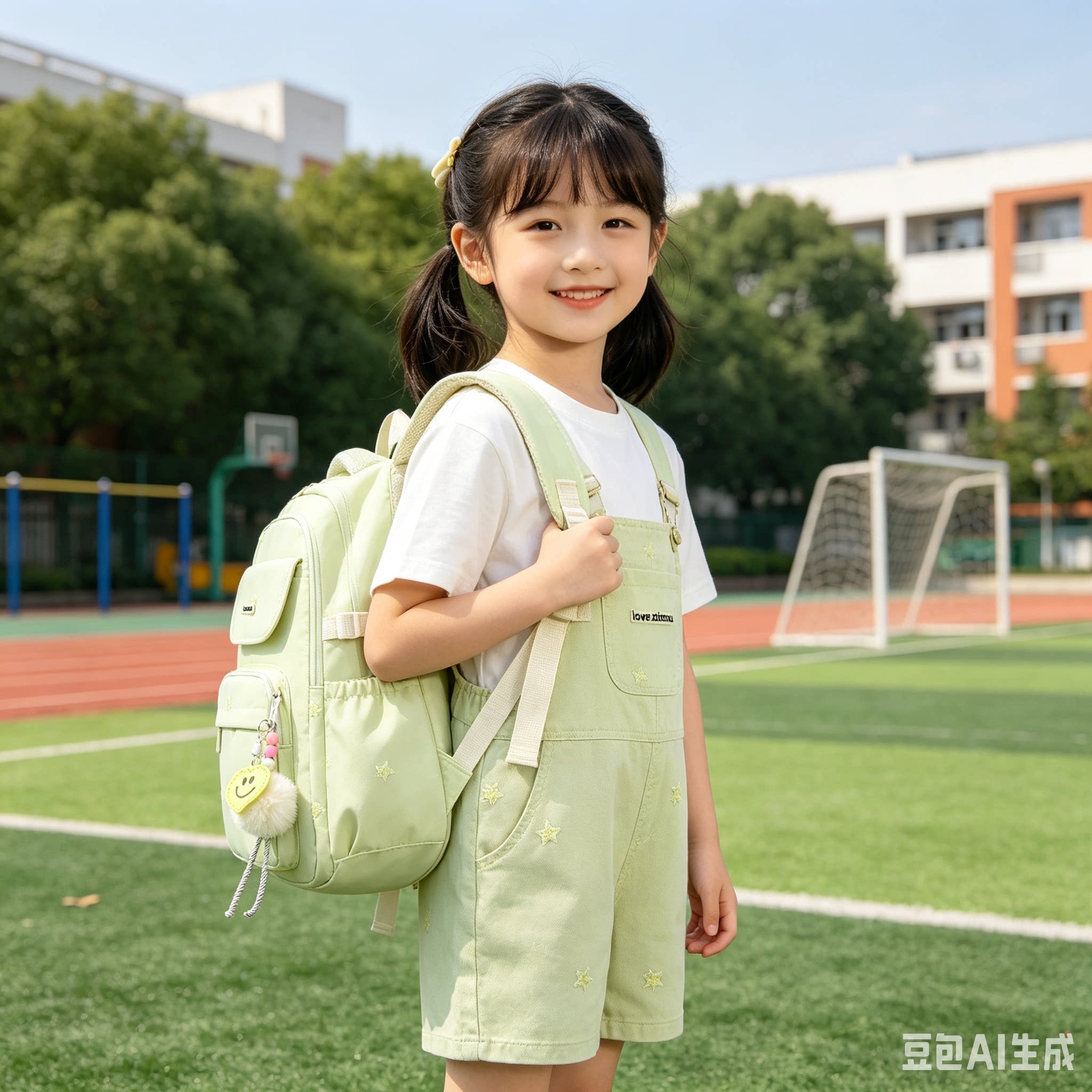 跨境新款纯色百搭书包女大学生简约旅行双肩包大容量轻便休闲背包