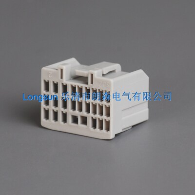 16372-6国产汽车护套46043-24Y 24P连接器胶壳24孔接插件