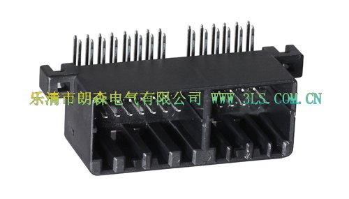175976国产汽车PCB针座25022-28AW 28P连接器弯针接插件