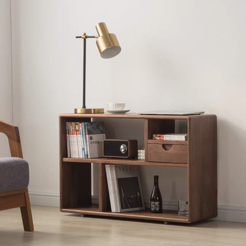 北欧全实木沙发边柜客厅侧边柜储物柜轻奢收纳置物架简约角几边几