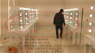 专业影楼梳妆台带灯工作室化妆桌美容培训学校化妆台影视剧组化妆