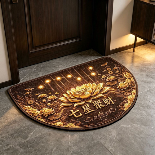 七星聚财硅藻泥防滑吸水入户垫