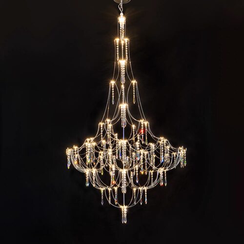 萤火虫法式电镀水晶吊灯