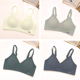 至爱感觉B78无痕内衣女果冻胶聚拢软支撑薄款 固定杯舒适睡眠文胸