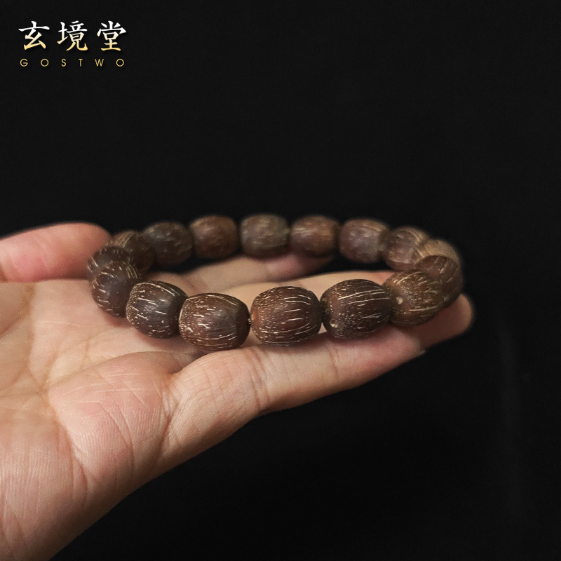 随形原皮紫金鼠手串招财鼠大颗