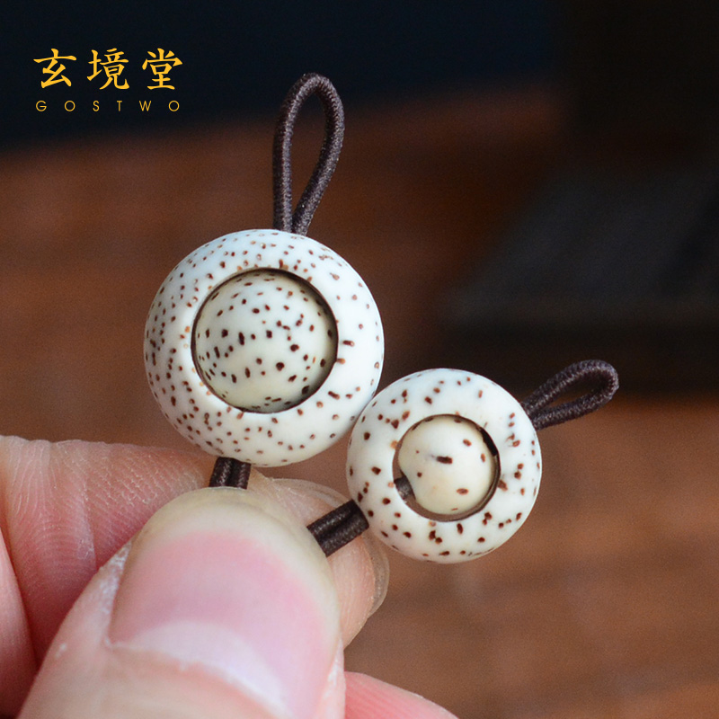 海南星月菩提子配件珠时来运转大号DIY文玩佛珠手链手串三通佛塔