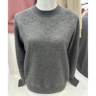 妈妈毛衣冬季中老年人羊绒衫女士