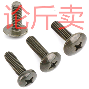 摩托车电动车通用大扁头帽头6mm十字头螺丝 踏板车牌照排气管螺丝