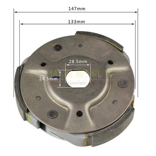 踏板车光阳赛艇250/300从动轮离心块CT250/300离合器皮带轮 甩块