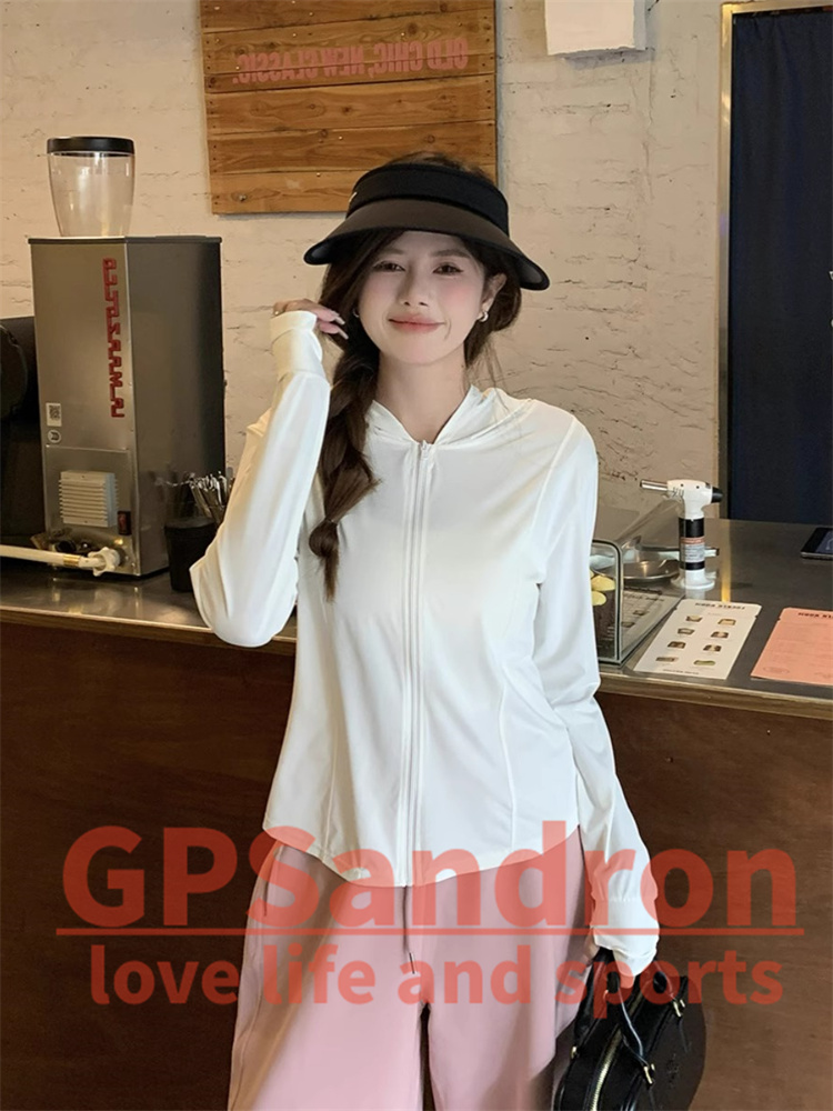 GPSandron灰色长袖防晒衫女