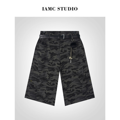 IAMCPLUS 2025AW 迷彩洗水拉毛中裤