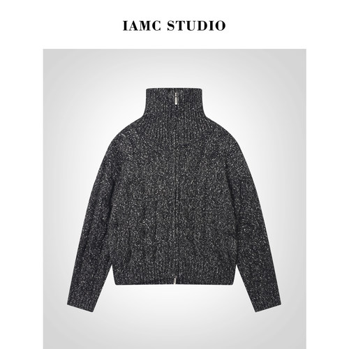 IAMCPLUS 2025AW 高领毛衣开衫