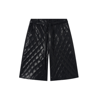 IAMCPLUS 2025AW 菱格皮pu中裤