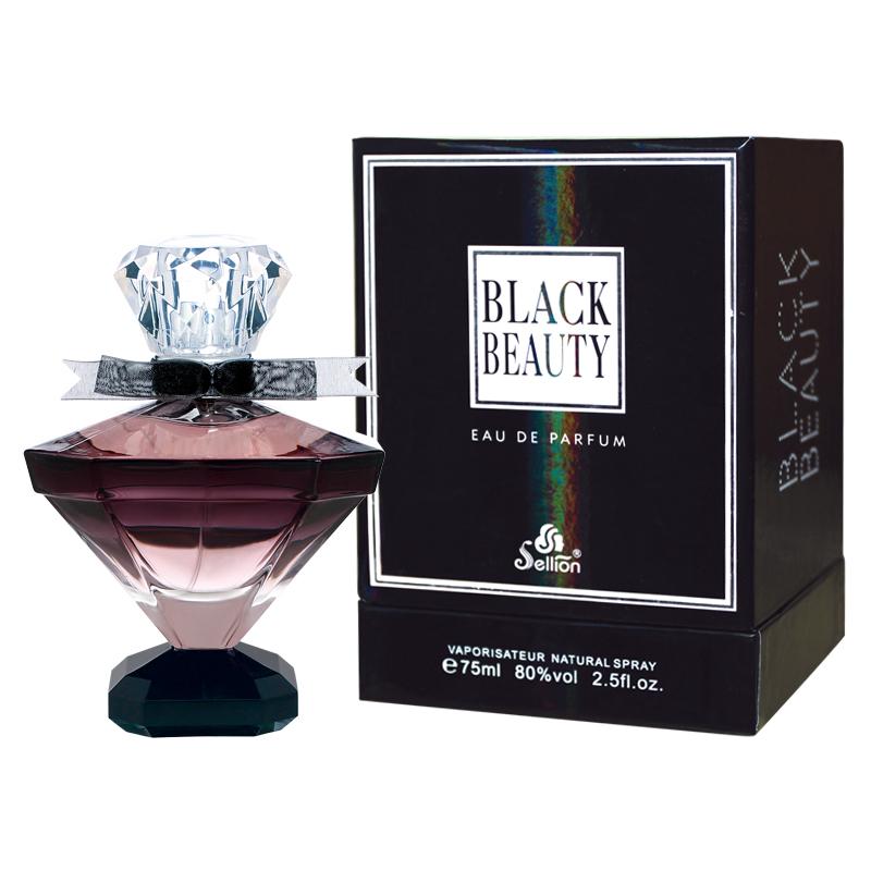 【限量版】法国Sellion/雪尔妮兰黑美人香水钻石淡香高端礼盒75ml
