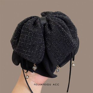 满天星轻奢高级感马尾夹日常盘发半扎发抓夹满钻百搭发卡2026头饰