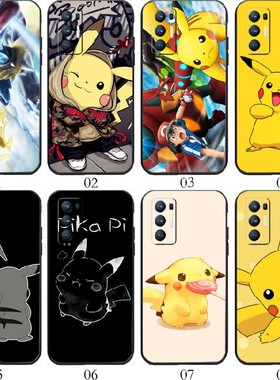 精灵宝可梦皮卡丘 适用 OPPO Reno4 Pro/K/5 Z/6+/A52/A32/A93/A55/A95/A93s/A11s/A56/A55s/K9/K7x/F手机壳
