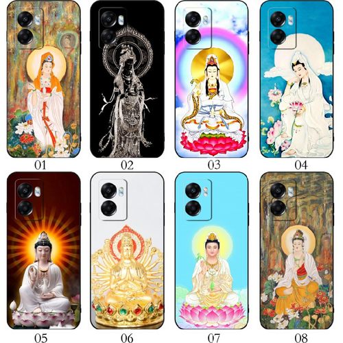 观音菩萨佛像 适用iQOO Z8/Neo6 SE/Z7/Z6/U5/11 Pro/11S/10/9/8/Neo8/Neo7/红米 12/12R/realme V30t手机壳