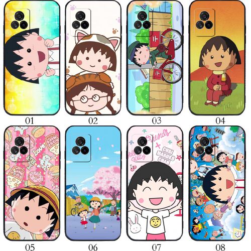 樱桃小丸子 适用vivo Y31s/X60/Y52s/S7/S9/iQOO 7/U3/红米 K60E/K50 Pro/K40S/Civi 1S手机壳