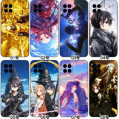 刀剑神域 适用 小米 10T Pro/Civi 1S/2/MIX 4/三星 S30 Plus/S21/A72/A52/A32/Note20/A71/A51/S20 手机壳