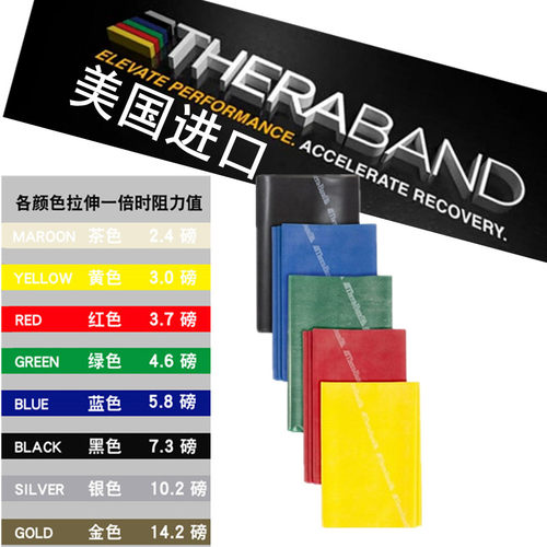 美国赛乐弹力带弹力带扁皮筋瘦身