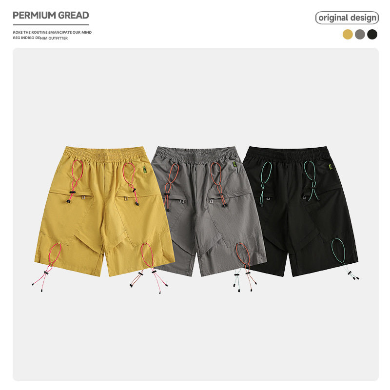 山系户外纯色抽绳运动工装短裤夏季机能风速干透气百搭五分裤子,男装,短裤,淘宝优惠券,粉丝福利购,淘宝优惠卷