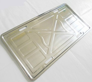 大巴车牌架大货车车牌托盘 车管所不锈钢车牌框 大客车黄牌牌照架