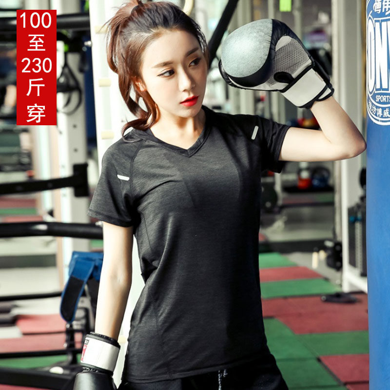 大碼速幹運動短袖T恤女裝胖妹妹200斤健身上衣胖mm跑步夏裝瑜伽服在類目 運動服/休閒服裝, 健身服裝, 健身衣中 - 來自Buy2taobao.com提供專業的淘寶代購服務