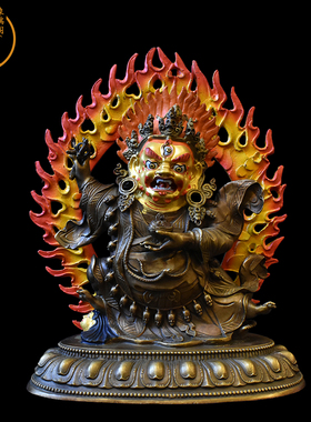 藏传佛像密宗纯铜尼泊尔手工