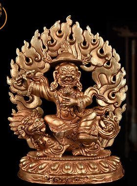象瑞阁紫铜鎏金保平安藏密佛堂