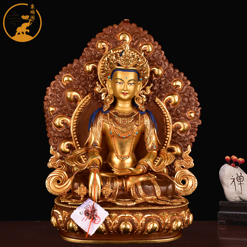 藏传密宗铜苯教辛饶弥沃如来雍仲本教铜像释迦牟尼佛佛像