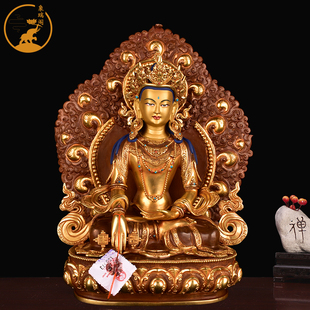 藏传密宗铜苯教辛饶弥沃如来雍仲本教铜像释迦牟尼佛佛像
