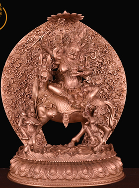 象瑞阁紫铜护法藏密佛龛