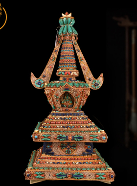 象瑞阁紫铜掐丝宝石保平安